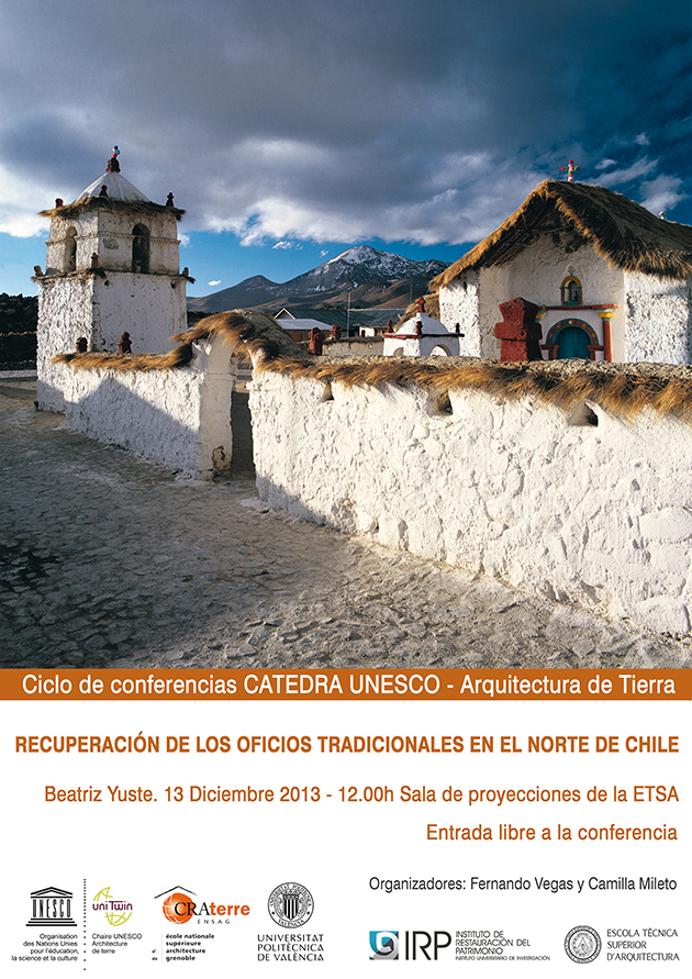Conferencia Cátedra UNESCO Arquitectura de Tierra, Culturas Constructivas y Desarrollo Sostenible